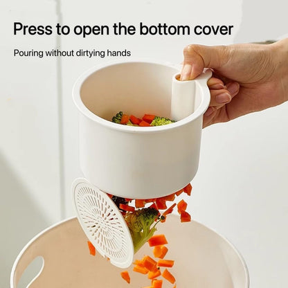 yanxiao Sink Strainer Basket - Multifunction Hanging Sink Colander Drain Basket, Upgrade Quick Draining Kitchen Tool with Bottom Release for Mess-Free Hands-Free Cleanup (Green)