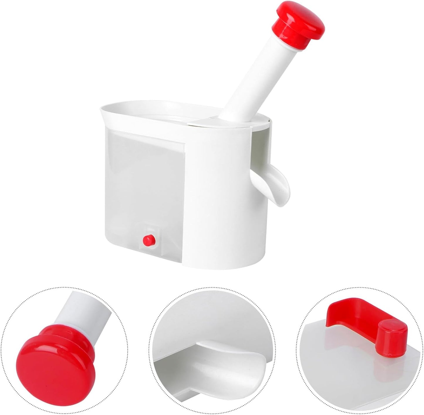 Hemoton Cherry Pitter Tool with Easy Squeeze Grip and Removable Container Multifunctional Fruit and Vegetable Core Remover for Kitchen Use 10.62X6.29X3.93 Inch