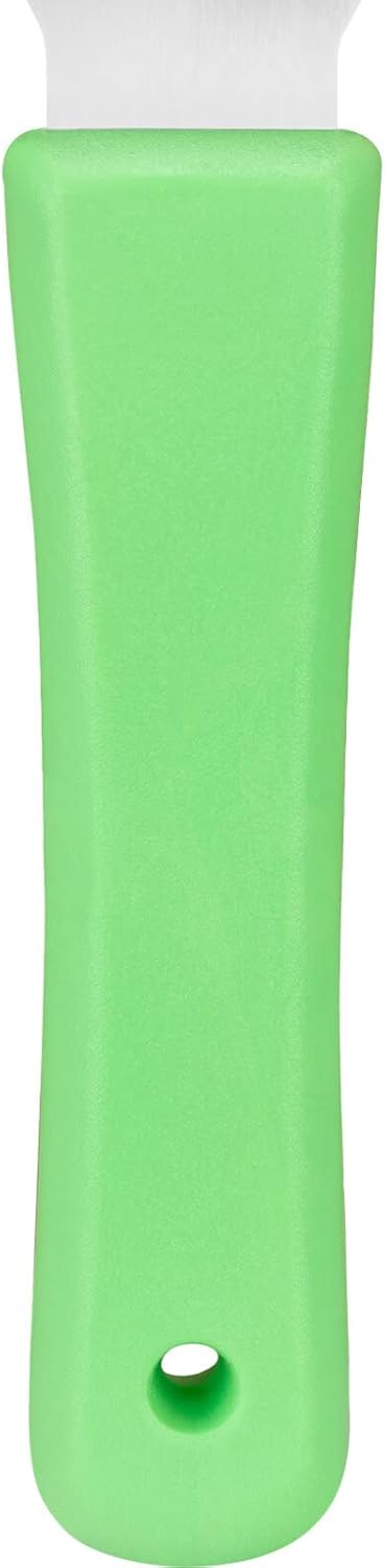 SPARTA Steel Handheld Scraper Kitchen Scraper Tool with Food-Safe Plastic Handle for Griddles, Pans, Pots, and Cutting Boards in Commercial Settings, Stainless Steel, 3 Inches, Pink