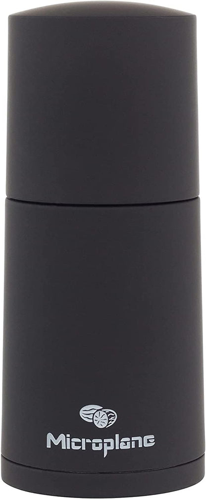 Microplane Manual Spice Mill - Cinnamon Grinder and Nutmeg Grater (Black)