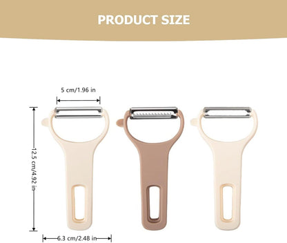 3 Pcs Julienne Peeler Creative Plastic Y Peelers for Kitchen Tool, Veggie, Potato, Tomato, Fruit