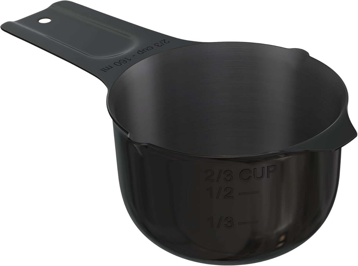 Color Up 2 Cup Measuring Cup, 480ml Stainless Steel Metal, Easy-Pour Spouts, Engraved Markings, Flat Base, Dishwasher Safe, for Dry and Liquid Ingredients
