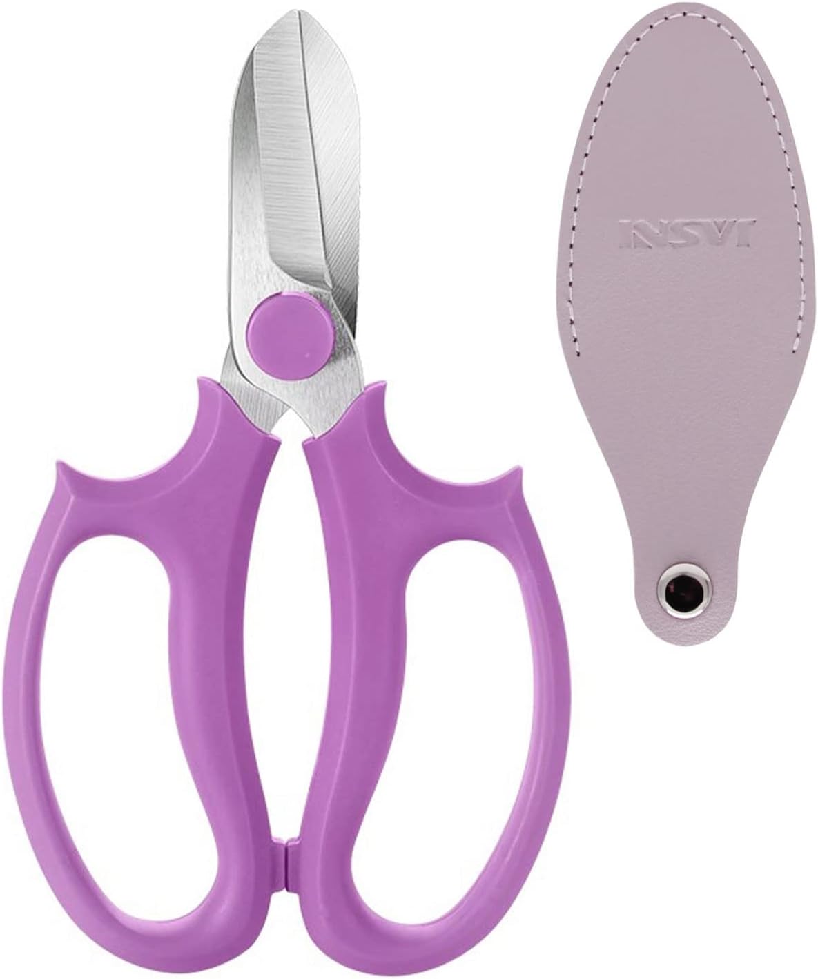 Garden Pruning Shears Scissors with Comfort Grip Handle, Premium Steel Professional Floral Scissors, Perfect for Arranging Flowers, Pruning, Trimming Plants, Gardening Tool (Pink)