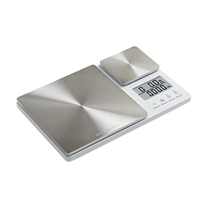 KitchenAid KQ909 Dual Platform Digital Kitchen and Food Scale, 11 pound capacity and Precision 16oz capacity, Black with Stainless Steel