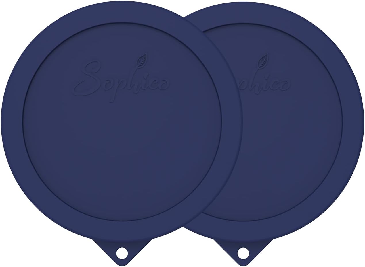 SOPHICO Silicone Replacement Lids for Pyrex Sculpted Glass & Tinted Glass Bowls Mixing Bowls（4 size）