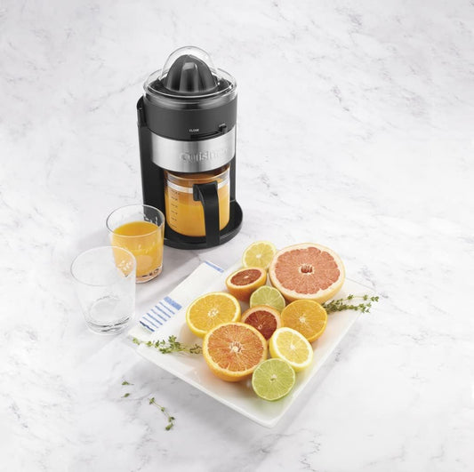Cuisinart Citrus Juicer with Carafe, CCJ-900P1, Black/Silver, 24 Ounce