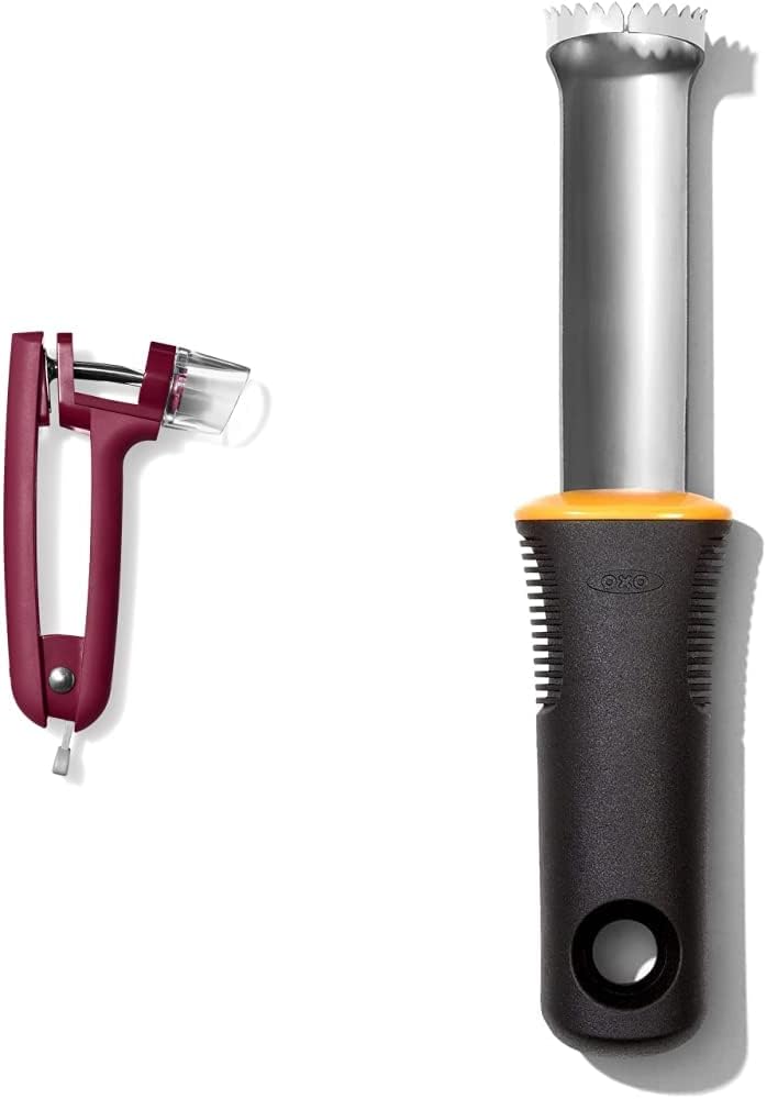 OXO Good Grips Cherry & Olive Pitter + Peach Pitter