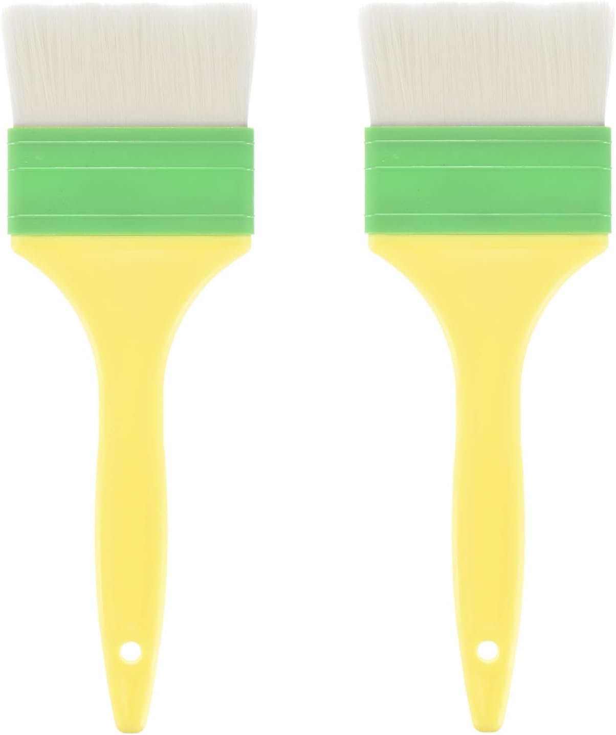M METERXITY 2-Pack Pastry Brush, Wool Basting Baking BBQ Oil Brush for Cooking/Barbecue/Kitchen [3"]
