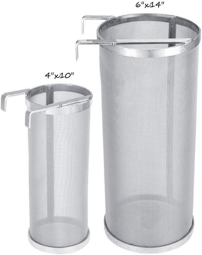 300 Micron 6"x14" Spider Strainer Mesh Hops for Home Beer Brewing Filter Kettle