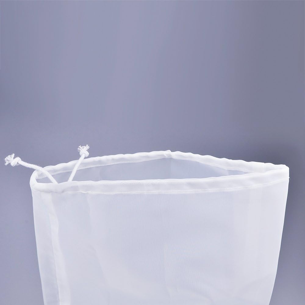 75 Micron Nylon Straining Bag Fine Mesh Food Strainer Filter Bags for Nut Milk, Green Juice, Cold Brew, Home Brewing (12.6" x 8.66")