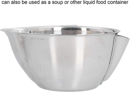 Stainless Steel Fat Separator for Gravy – 10oz Oil & Grease Separator Cup with Dual Spout, Small Soup Strainer Bowl for Broth, Kitchen Gadget for Cooking, Dishwasher Safe