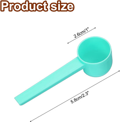 uxcell Measuring Spoons, Plastic Coffee Scoops Teaspoon for Coffee Bean Spices Sugar Salt Powder Pink
