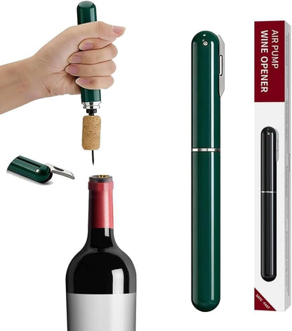 IPEROT Wine Bottle Opener, IPEROT Air Pressure Wine Corkscrew With Cutting Wine Bottle Foil Knife, Effortlessly Open Wine Bottles Without Damaging Corks, Easy-to-Use(Red)