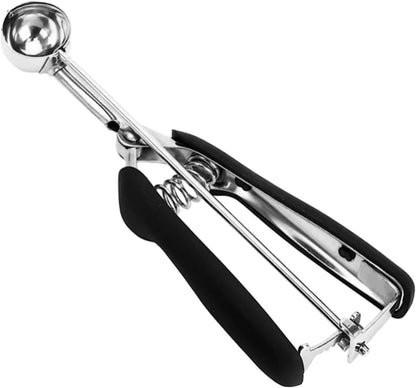 Ice Cream Scoop, 18/8 Stainless Steel Cookie Scoop, Cookie Scoops for Baking, 2 Tbsp/ 30 ml/ 1 oz Cookie Dough Scoop, Ice Cream Scooper with Trigger Release, Cookie Scooper for Baking