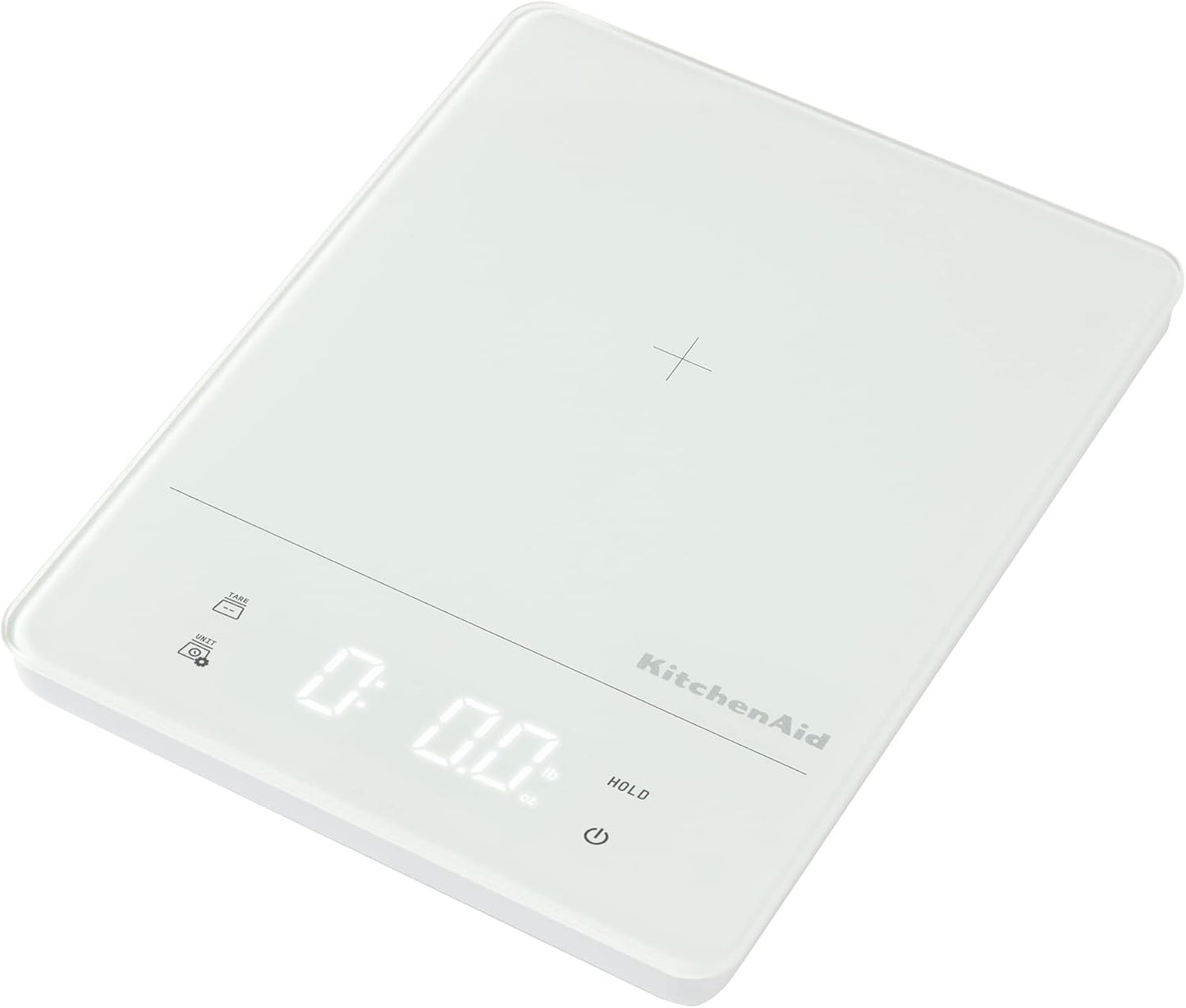 KitchenAid KQ913 Digital Waterproof (IPx7) Kitchen and Food Scale, LED readout, 11 Pound Max Capacity, White