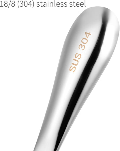 Kichwit Ice Cream Scoop, Heavy Duty 304 Stainless Steel Ice Cream Scoop with Comfortable Handle, Dishwasher Safe