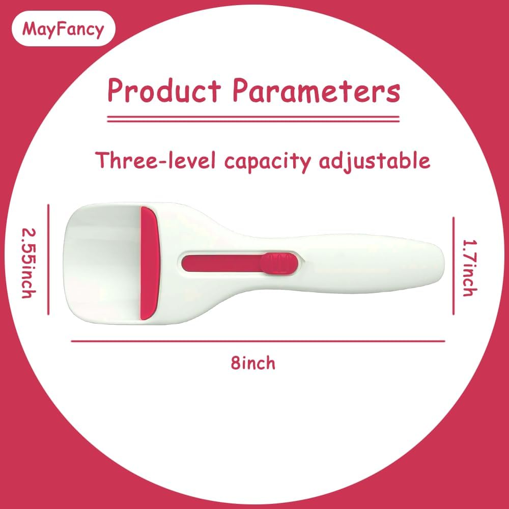 Cupcake Batter Dispenser Scoop with One-Touch Sliding Button - Professional Cake Batter Distribution Tool for Kitchen Baking - Easy Clean Pastry Batter Scoop for DIY Cupcakes & Pancakes