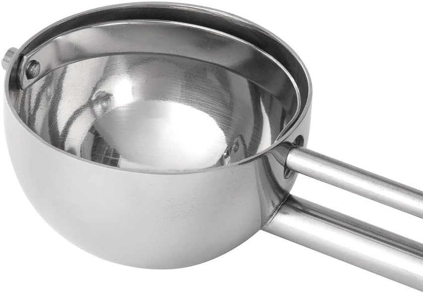 Restaurantware Ice Cream Scoop 1 Case 3.75 oz Stainless Steel Portioner Commercial Kitchen Tool Comfortable Grip Dishwasher-Safe Ambidextrous Handle