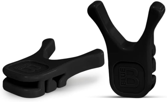 Nottaslip Utensil Prong Pot Spoon Holder - Premium Silicone Spoon Rest - Heat-Resistant to 550°F, BPA-Free, Dishwasher Safe Utensil Pot Clip, Fits Most Pots & Pans - Non-Slip Silicone - 2PK, Black