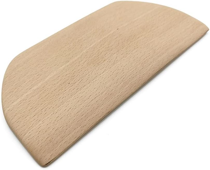 Wooden Pastry Bench Scraper Chopper Cake Cutter Multipurpose Kitchen Gadget for Cooking Baking Bread and Pizza Dough