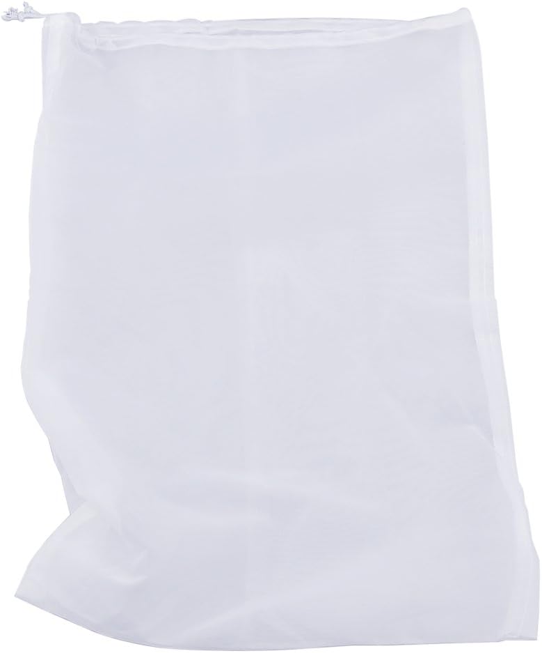 75 Micron Nylon Straining Bag Fine Mesh Food Strainer Filter Bags for Nut Milk, Green Juice, Cold Brew, Home Brewing (12.6" x 8.66")