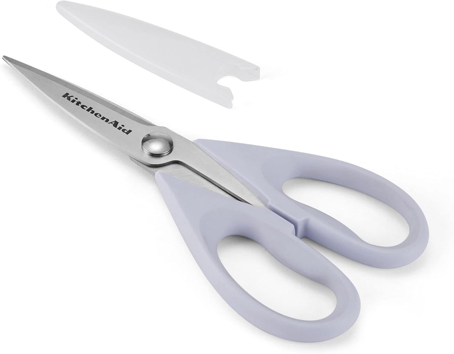 KitchenAid Multipurpose Shear Set, Versatile Scissors with Nutcracker, Bottle Opener, Ergonomic Handles with Protective Blade Covers, 2 Piece