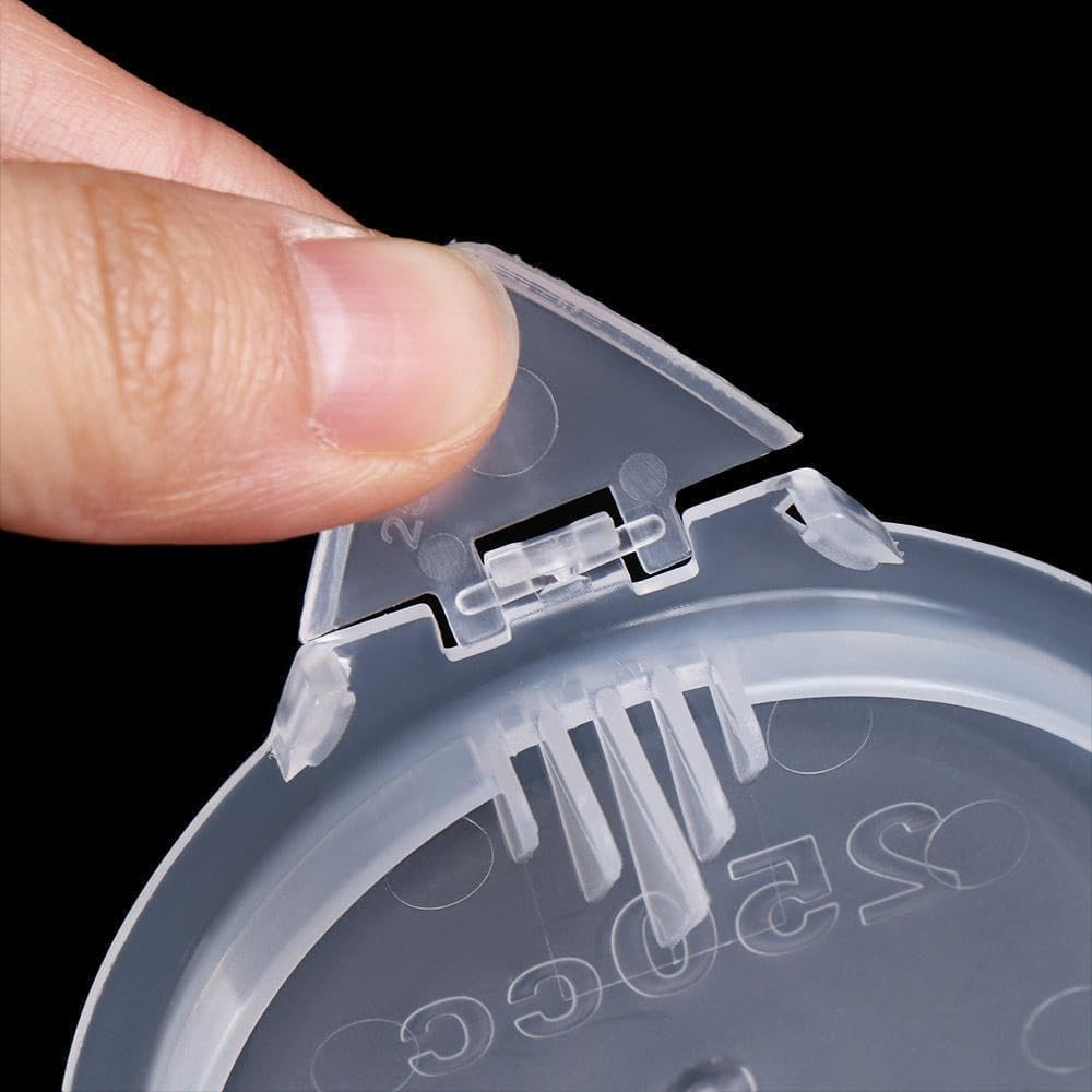 1Pc 250ML Transparent Measuring Cup with Lid, Plastic Measuring Cup with Handle for Baking,Powder,Liquid,Measure & Mix