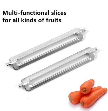 5 Pcs Multifunctional Peeler Peeler, 55mm Stainless Steel Citrus Peeler Single-Sided Flat Blade Replacement Peeling Blade for kitchen