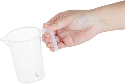 Restaurantware Measuring Cup, 8 Ounce Pack of 1 Conical Spout Liquid Scaling Vessel Embossed Ml and Oz Graduations, Clear Plastic Measuring Cup with Handle, For Cooking Baking For Oil Flour