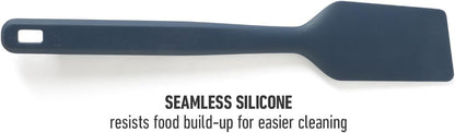 Calphalon Prime Scraper Set, 2-Piece Silicone Kitchen Scraper Set, Flexible Baking & Cooking Scrapers, Heat-Resistant Nonstick-Safe Tools with Ergonomic Handles, Navy