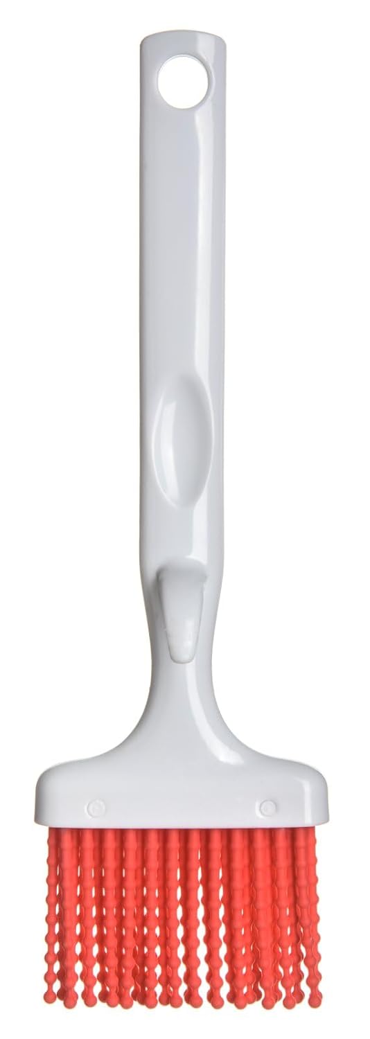 SPARTA 4040505 Silicone Basting Brush With Red Bristles, 3 Inches, Red