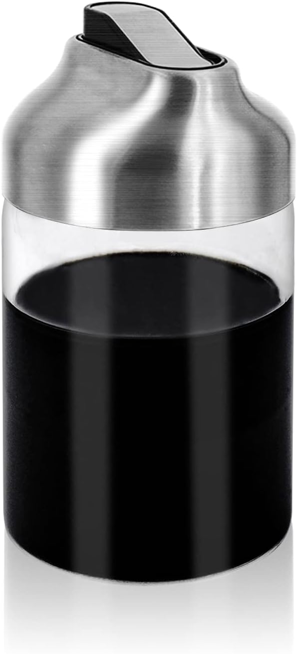 Aelga Olive Oil Dispenser - 14 OZ Glass Oil and Vinegar Dispenser Bottles Set for Kitchen No Drip-Set of 2