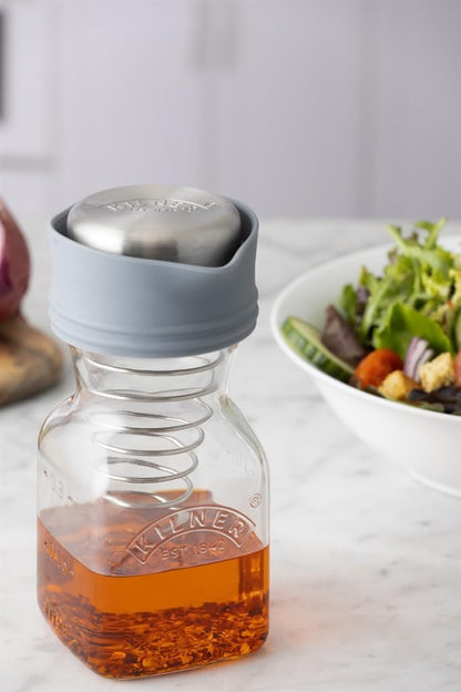 Kilner Salad Dressing Maker Set 0.5L Bottle Create Serve Store Homemade Dressings Vinaigrettes & Sauces | Dishwasher Safe | Includes Recipe Booklet & One-Piece Lid for Fridge Storage
