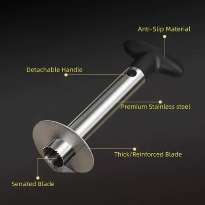 Pineapple Corer and Slicer Tool, Premium Pineapple Cutter and Corer, Stainless Steel Pineapple Peeler- [Reinforced sharp blades -Upgraded material-Easy to Use/Clean]- Easy Core remover Kitchen Tool
