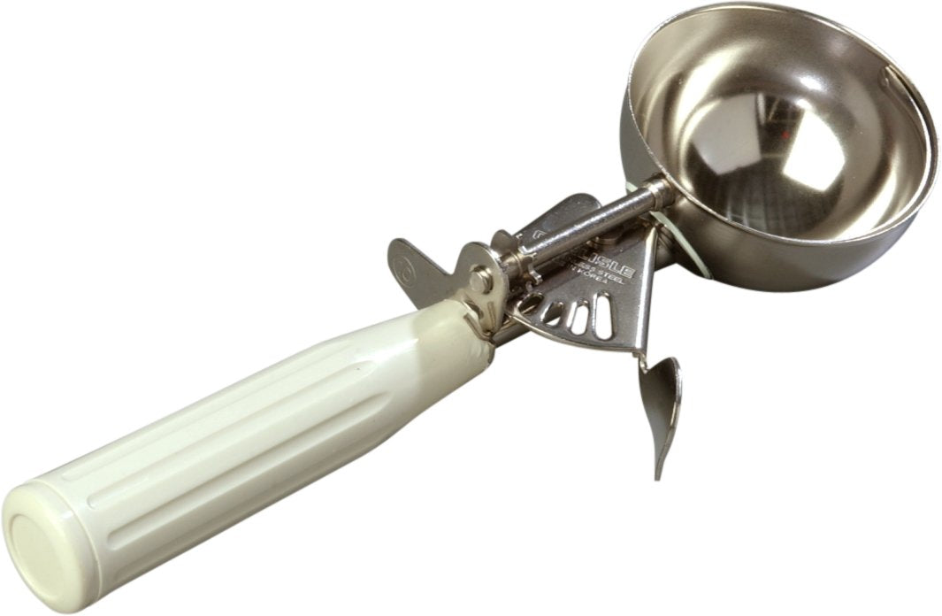Carlisle FoodService Products 60300-30 Stainless Steel Portion Control Disher Scoop, 1.3 oz, Black, 1 Count