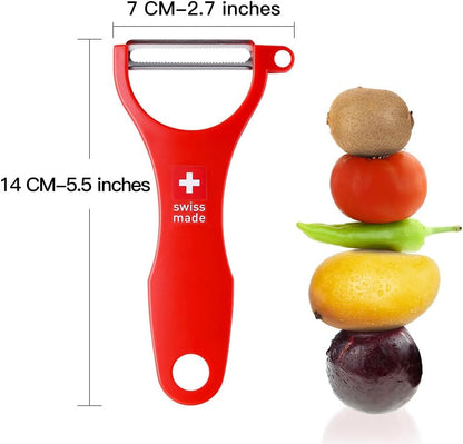 Original Swiss Made Peeler Vegetable&Fruits stainless steel blade Peeler for kitchen (BLACK-Thick skin Peeler)