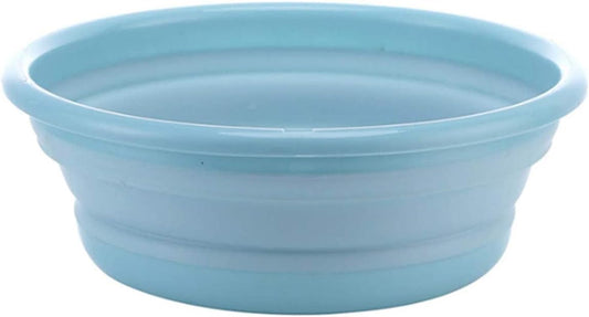 10" Multi-Purpose Collapsible Dish Tub Bowl BPA-Free Round Lightweight Collapsible Wash Basin (Green)
