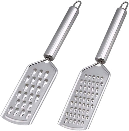 2Pcs Mini Cheese Grater With Handheld Cheese Shredder Kitchen Small Graters for Nutmeg Vegetables Fruits Chocolate Potato,Ginger and Garlic Carrot Shredder Lemon Zester