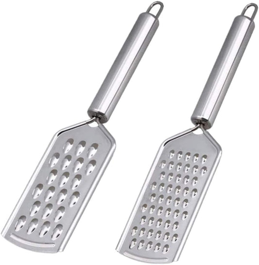 2Pcs Mini Cheese Grater With Handheld Cheese Shredder Kitchen Small Graters for Nutmeg Vegetables Fruits Chocolate Potato,Ginger and Garlic Carrot Shredder Lemon Zester