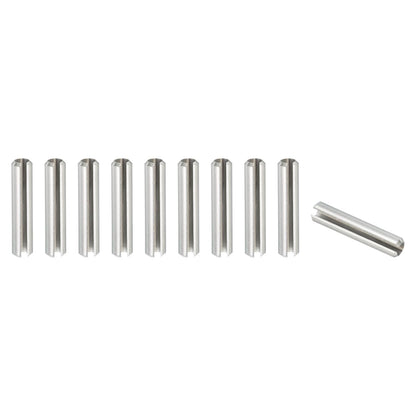 PATIKIL Slotted Spring Pin, 50 Pcs 1/8" x 3/4" (3.2mm x 20mm) 304 Stainless Steel Split Roll Pins Spring Dowel for Home Improvement Automotive Machine Repair, Silver - Colors A