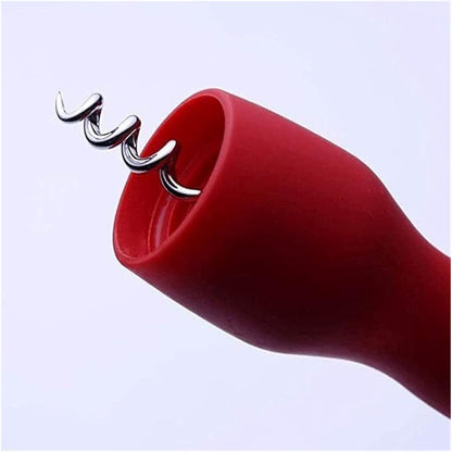 Wing Corkscrew for Red Wine Beer, Corkscrew by-Sandalwood All-in-one Bottle Opener and Foil Cutter