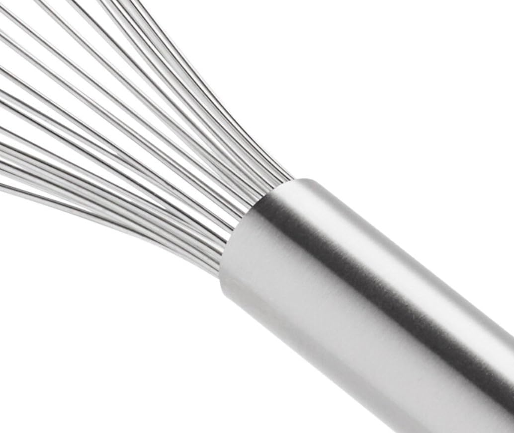 Soro Essentials- 14" Stainless Steel Piano Wire Whip- Thin Flexible Wire Whisk for Whisking Cooking Beating Blending Stirring Ingredients Mixing Sauces Baking Tools Cake Bread Pizza Pastry Biscuits