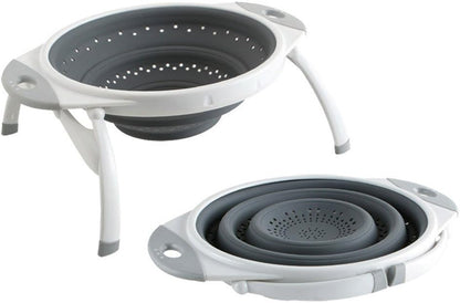 Dexas POP Collapsible Silicone Colander, 10 inch diameter, Purple