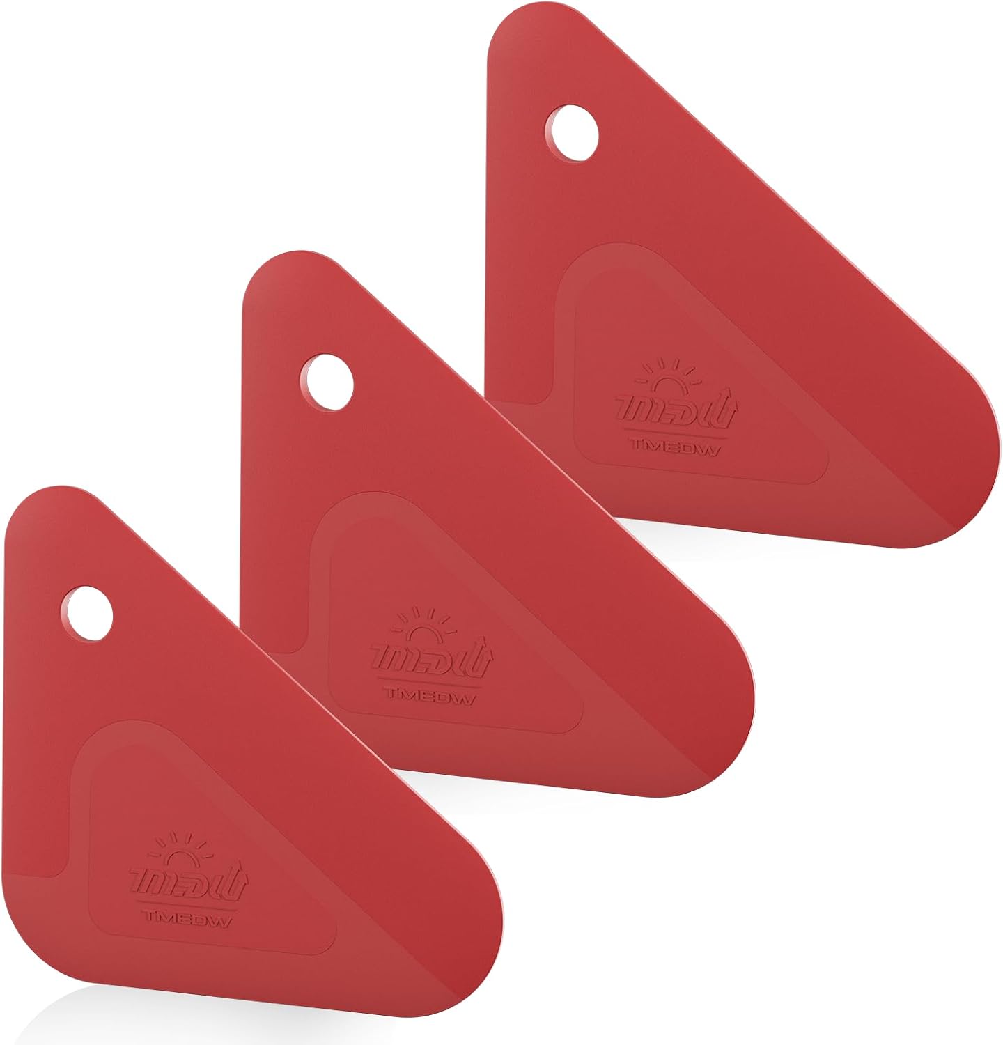 Food Scraper, 2-in-1 Pot and Pan Dish Scraper, Nylon and Silicone, Kitchen Scraper Tools for Cast Iron Skillets, Cookware, Dishes, Pans and Pots, Heat Resistant, Set of 3 - Blue