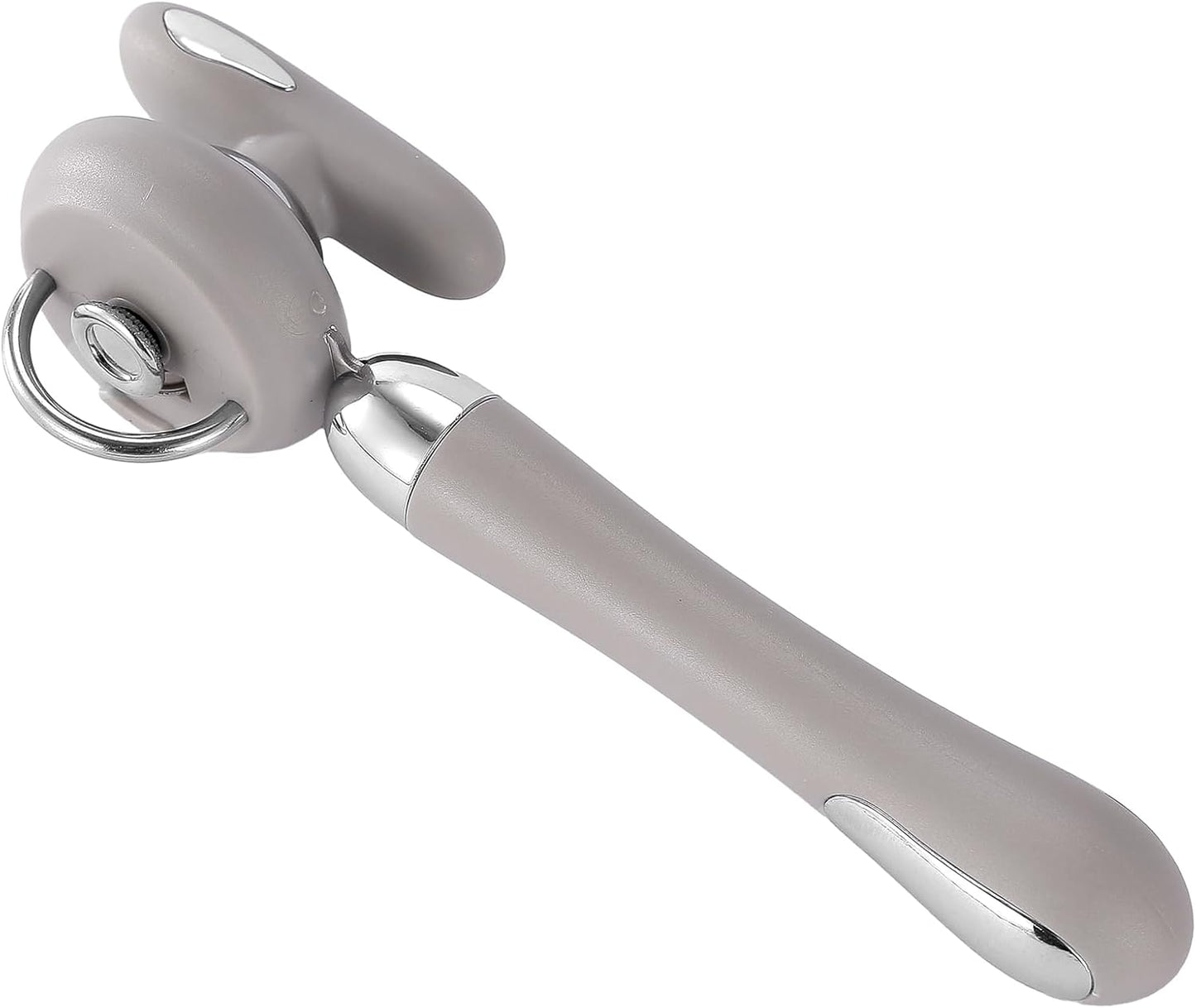 Can Opener Manual Tin Opener Stainless Steel Heavy Duty, Oversized Hand-held Easy Rotary Knob, Safe Cut Manual Can Opener with Non-Slip Handle, Smoother Cut Sharp Blade for Seniors Kitchen Tool, Black