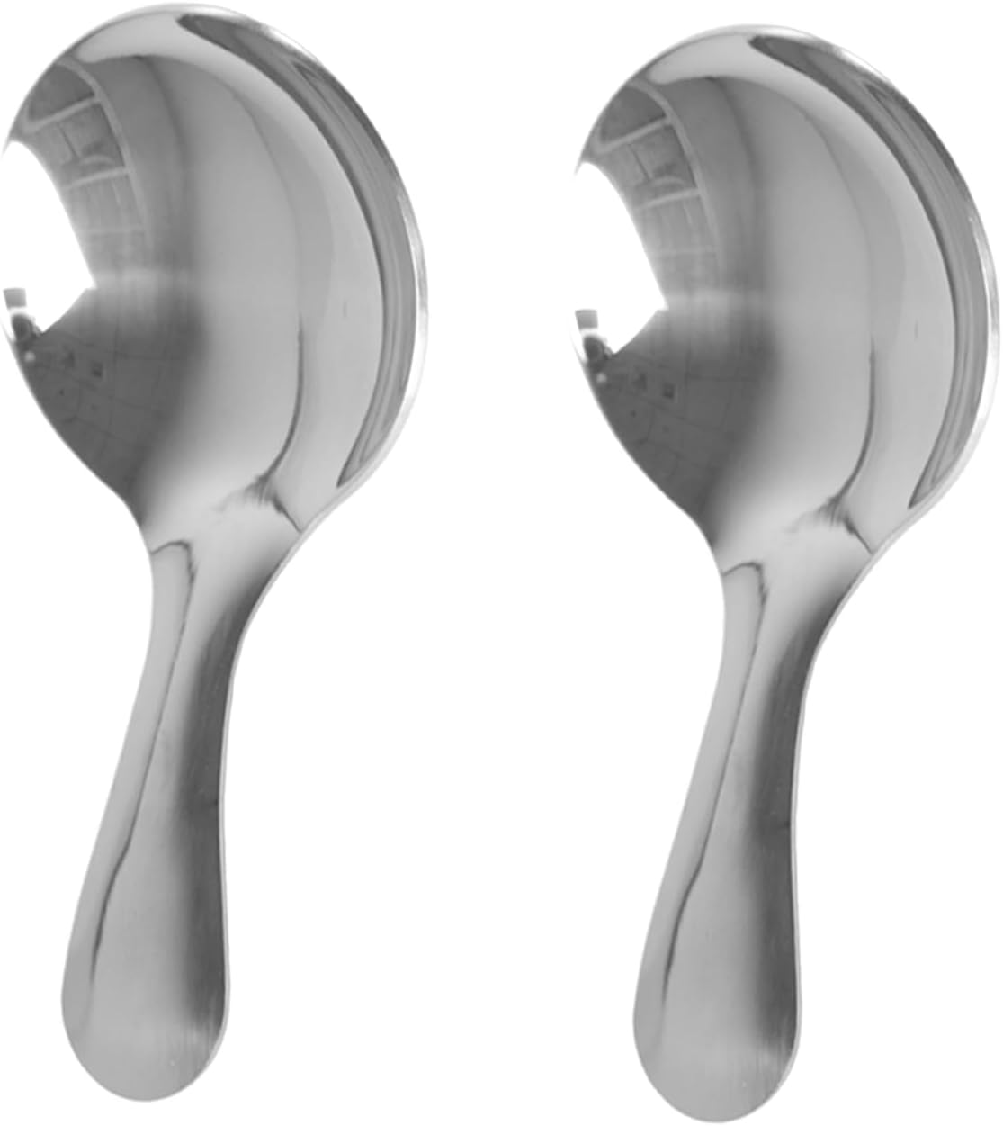 5-Pack Short Handle Stainless Steel Mini Spoons - Ideal for Coffee, Tea, Candy, and Condiment Canisters