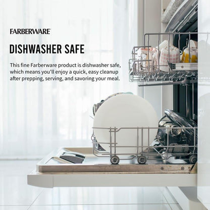 Farberware Kitchen Utensil Gift Set, 4-Piece Silicone & Plastic Tools with Whisk, Spatula, Spoon Spatula & Basting Brush, Heat Resistant Kitchen Gadget Set, Dishwasher Safe