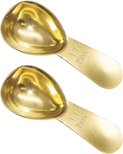 1 Pack Coffee Scoop, 2 Tablespoon, Stainless Steel Measuring Spoons for Ground Coffee, Sugar, Protein Powder, Tea Leaves (1, Silver, 30 ml)
