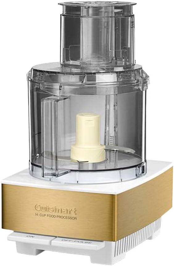 Cuisinart 7-Cup Pro Classic Food Processor, 600-Watt Motor, Vegetable Chopper & Blender for Mincing, Dicing, Shredding, Puree & Kneading Dough, DLC-10SYP1, White
