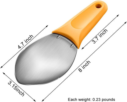 2 Pcs Mango Slicer Cutting Tool, Watermelon Cutter Tool, Mango Splitter Dragon Fruit Prep Tool, Mango Pitter and Peeler with Non-Slip Handle Kitchen Tools for papaya, avocado, Kiwi